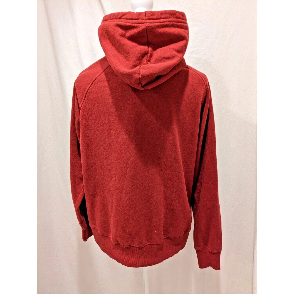 The North Face Womens Hoodie Half Dome S/P Burgundy Sweatshirt Pockets Exc. Cond